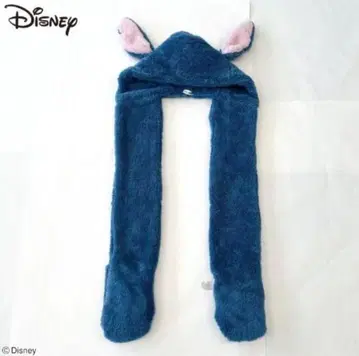 Disney 스티치 귀 달린 후드 새상품 라스트 1 스티치 TDL 머플러