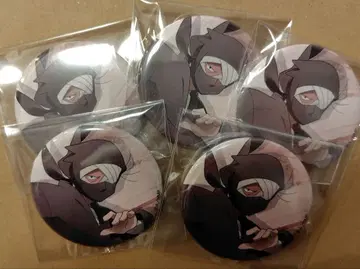 닌타마 란타로 체험전 메인 비주얼 캔뱃지 잣토 곤나몬 5개