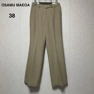 오사무 마에다 와이드 슬랙스 울 혼방 미 실루엣 (38)