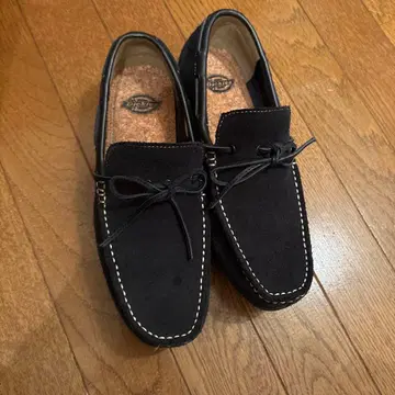 블랙 스웨이드 모카신 신발