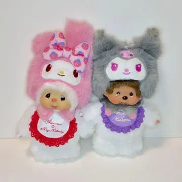 몬치치 x 쿠로미 침탄 x 마이멜로디 키체인