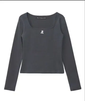 rest&recreation 스퀘어넥 롱 슬리브