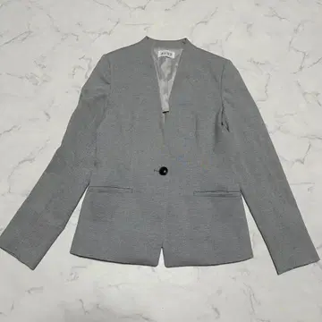 새상품급 플라스테 노카라 자켓 그레이 사이즈 S 워셔블