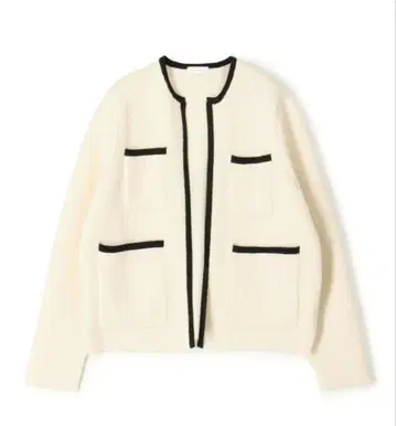 [ Ballsey ] 울 나일론 부클레 프론트 오픈 가디건