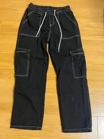 카고 팬츠 블랙 S 사이즈