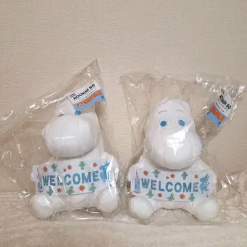 다이토 복권 무민 웰컴 보드 포함 봉제 인형 A상 2점 세트