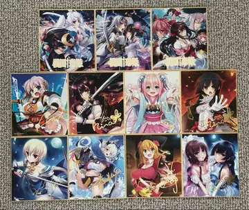 전국연희 제2막 콜라보 카페 미니 색지 금박 사인 11종