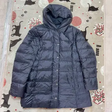 23구 다운 코트 블랙