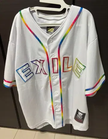 EXILE 화이트 컬러풀 셔츠