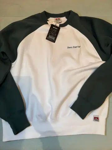 미사용 새상품 Ben Davis 래글런 슬리브 맨투맨 데이비스
