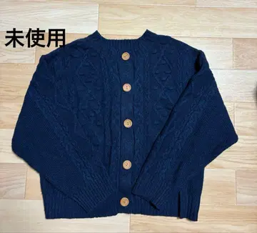 셀프 서비스/유베시 콜라보 2WAY 니트 가디건 파랑 M