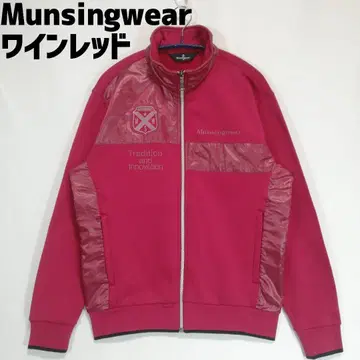 Munsingwear 속기모 골프웨어 저지 트랙 자켓 로고