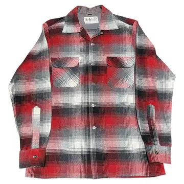 60s Artvogue of California 옴브레 체크 셔츠