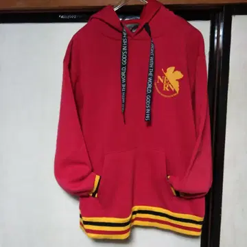 에반게리온 NERV 로고 후드티 빨간색 아스카 랑그레이