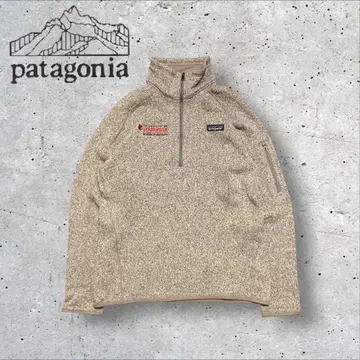 파타고니아 베터 스웨터 하프 지퍼 플리스 그레이 M 자수 로고 새상품급d