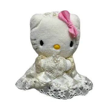 레어 헬로키티 웨딩 드레스 봉제 인형