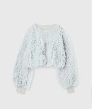 eimy istoire 프릴 튤 니트 풀오버 SAX F