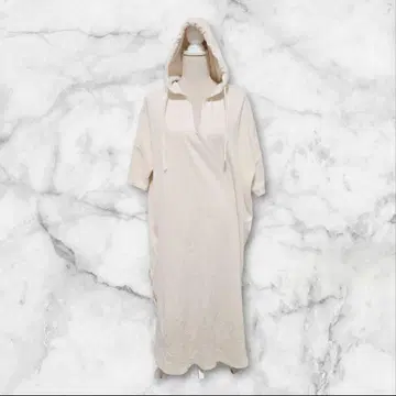 TITICACA 티티카카 7부 소매 후드 부착 스키퍼 원피스 롱 기장 F