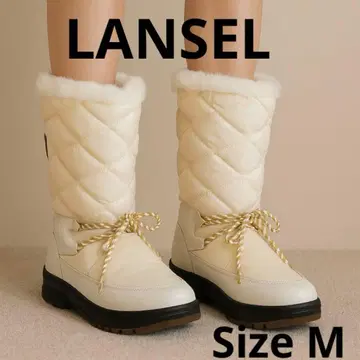 LANSEL 란셀 여성용 스노우 부츠 M 화이트 코드