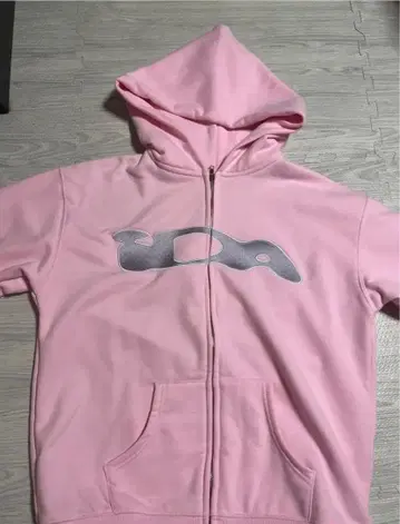 Ida sply zip foodie 핑크 후드티 M