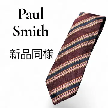 [ 새상품급 ] Paul Smith 폴스미스 넥타이 레지멘탈 보르도