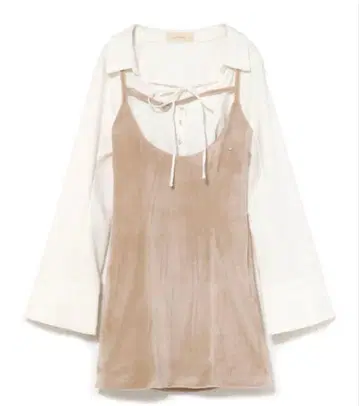 앤드마리 ANDMARY Betty velour mini dress