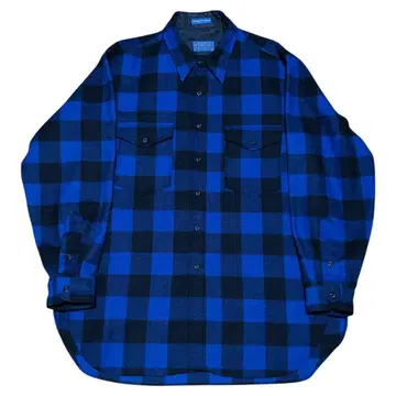 80s Pendleton Outdoors Man 버팔로 체크 셔츠