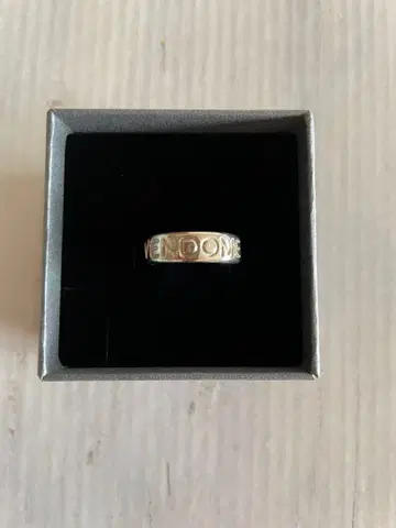 반돔 아오야마 VANDOME AOYAMA 실버 로고 반지