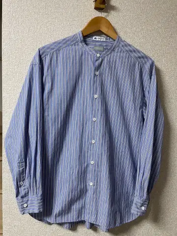 매킨토시 THOMAS MASON 노카라 스트라이프 새상품급 중고