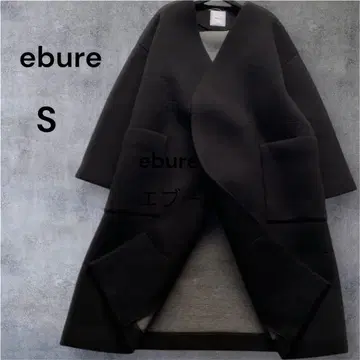 ebure 에부르 블랙 본딩 롱 코트 36