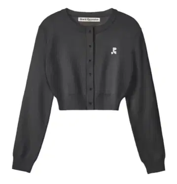 Rest & Recreation 다크 그레이 크롭 가디건