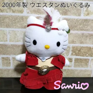 [ 레어 ] 산리오 헬로키티 웨스턴 봉제 인형 S 사이즈 20cm 사이즈