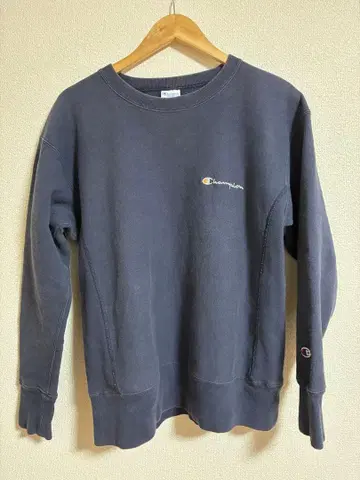 챔피언 리버스 위브 맨투맨 네이비