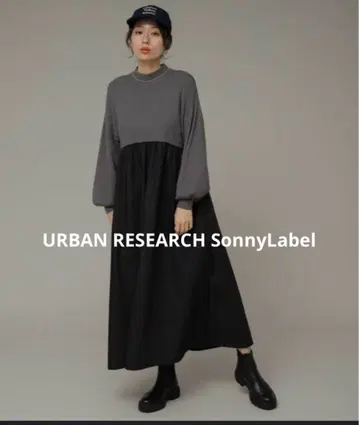 어반 리서치 SonnyLabel 모크넥 도킹 니트 원피스