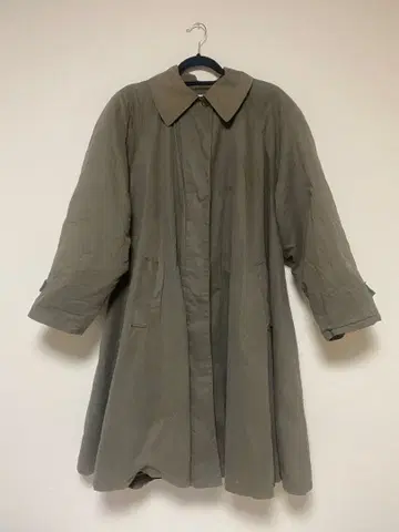 빈티지 코트 카키 구제 의류 빅 사이즈 vintage 레트로