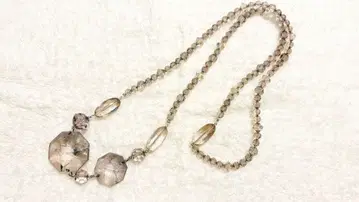 고급 스모키 컬러 크리스탈 목걸이