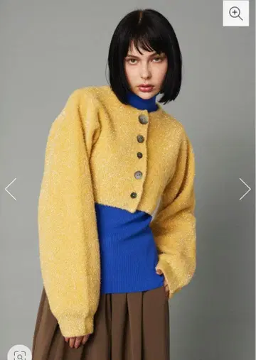 HeRIN.CYE Shiny short cardigan