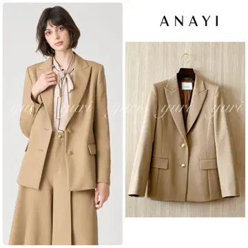 [ 932 ] 아나이 드라이 트윌 피크드 자켓 베이지 36