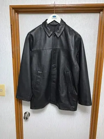 S 25AW 스티븐 앨런 주름 시어링 가죽 카 코트