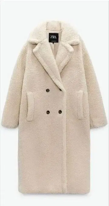 ZARA 더블 브레스트 롱 코트