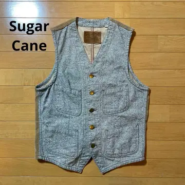 SUGAR CANE 슈가케인 OXFORD WORK VEST 베스트
