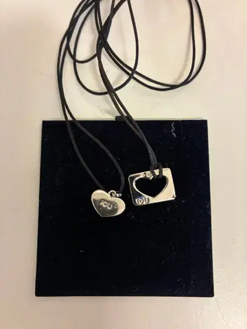 Swarovski 하트 펜던트/초커 2개 세트