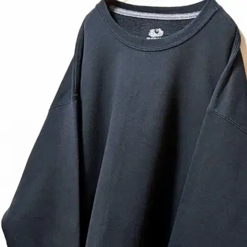 프룻 오브 더 룸 무지 맨투맨 트레이닝복 블랙 XL 구제 의류 플레인