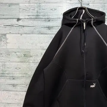 [ 푸마 ] PUMA 원포인트 로고 빅 루즈 레트로 레어 저리 후드티