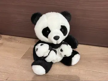 팬더 봉제 인형 부모 팬더 아기 팬더 쌍둥이 팬더 약 20cm