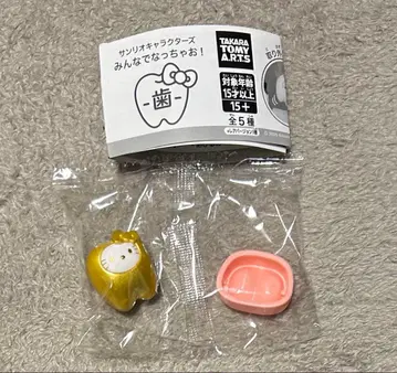 산리오 치아 가챠가챠 헬로키티 레어 골드 가챠