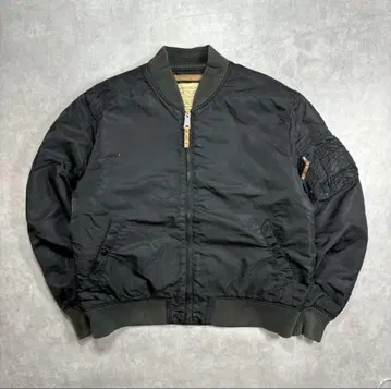 무*문님 블랙 MA-1 플라이트 자켓 알파인더스트리 2X