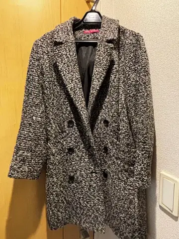 하운드투스 체크 패턴 코트 F 사이즈