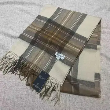 존스톤스 머플러 대형 타탄 체크 스톨 체크