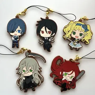 흑집사 러버 스트랩 5종